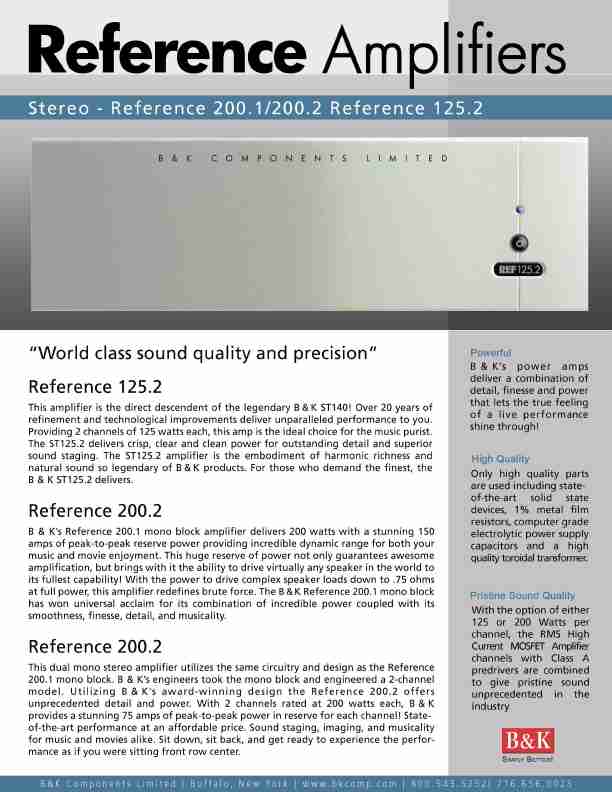 B&K; Stereo Amplifier 125 2-page_pdf